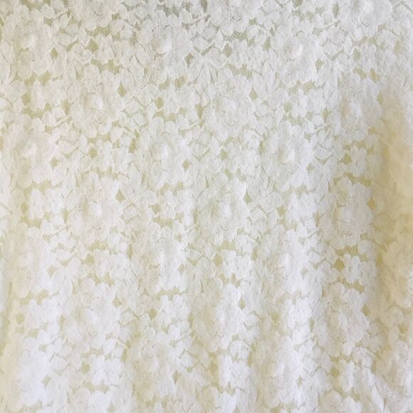 Beautiful unique rose lace lightweight blazer top sheer sleeve fleece lining y2k - Picture 4 of 5